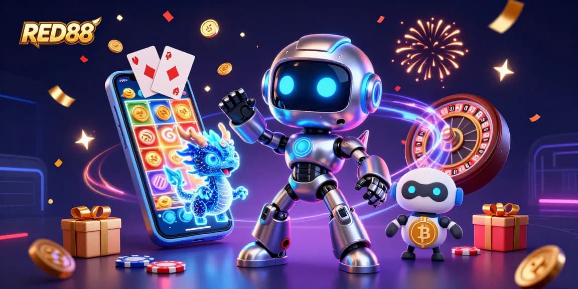 Spin colorful slots with RED88's dynamic sci-fi scene featuring neon elements and rich detail.