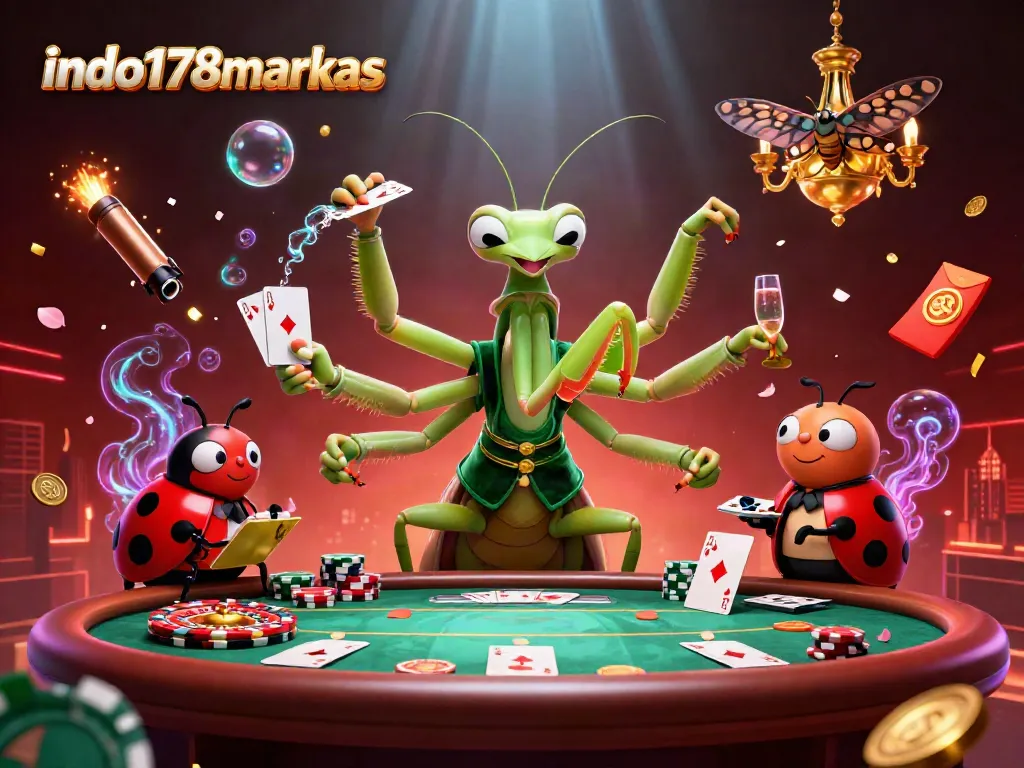 Play exciting casino games like poker and roulette at indo178markas with vibrant 3D characters.