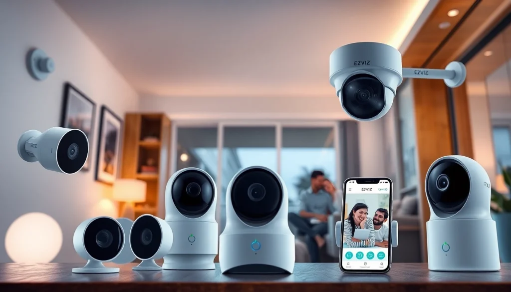 Cámaras EZVIZ que mejoran la seguridad del hogar con tecnología inteligente y funciones de monitoreo.
