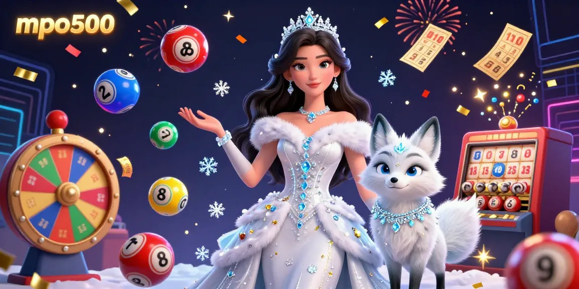 Engage with mpo500 as the winter-themed gambling adventure comes alive with vibrant lottery elements and rich visuals.