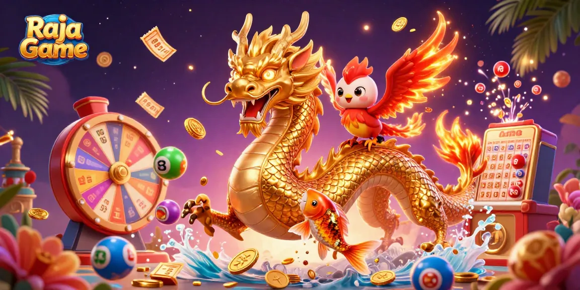 Engage with Raja Game's thrilling lottery and color prediction experiences amidst 3D vibrant scenes.