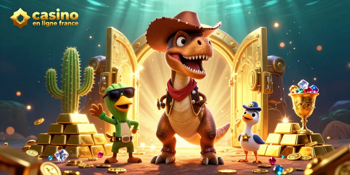 Jouez à des jeux incroyables au casino en ligne France avec une illustration dynamique pleine d'énergie.