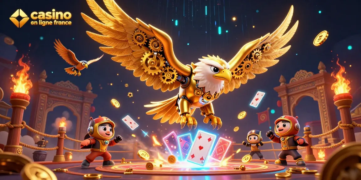 Plongez dans l'univers des machines à sous avec le casino en ligne france, une scène dynamique remplie de jeux et de gains.
