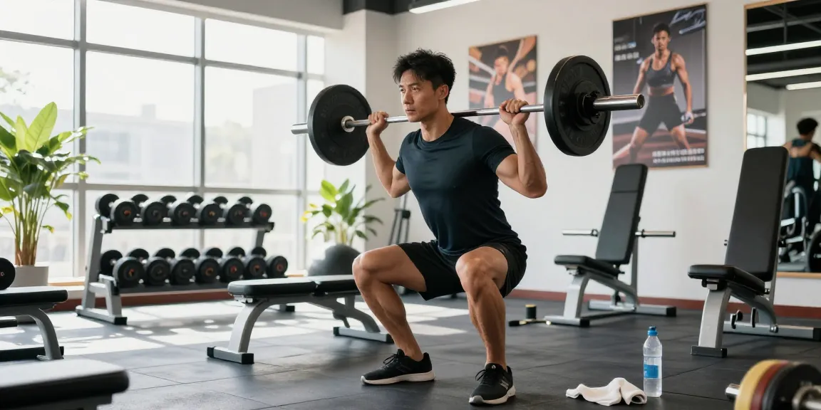Intense workout in a modern gym showcasing Driada Medical Shop products for fitness enthusiasts.