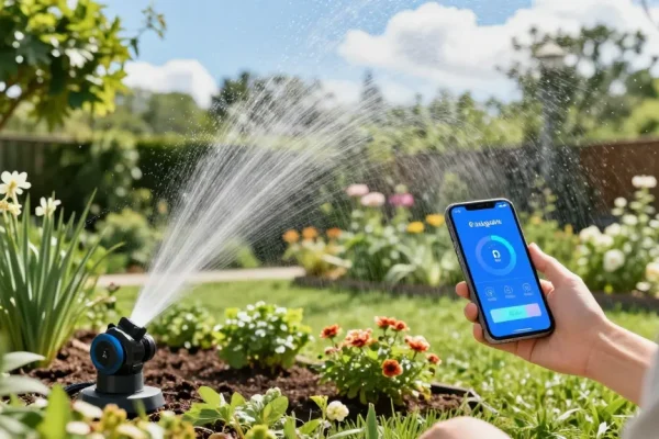 Efficient rainpoint Irrigation Controllers automate garden watering, enhancing plant growth.