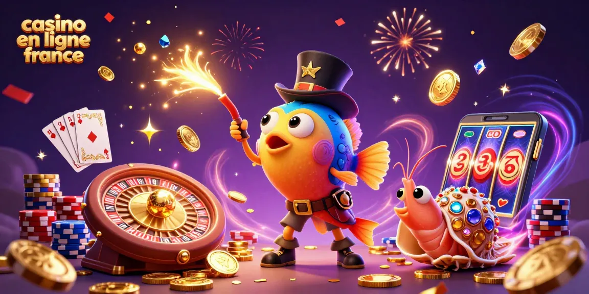 Jouez avec casino en ligne france : illustration d'un poisson-lanterne et ses amis dans un monde de jeux