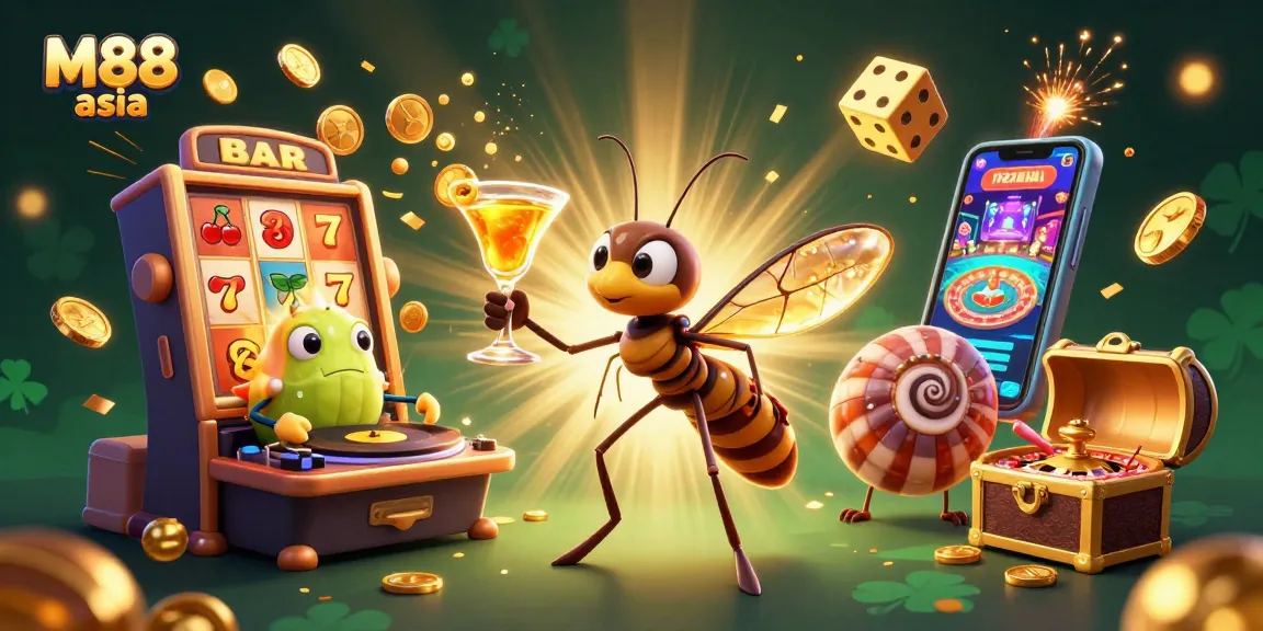 Experience the excitement of M88 asia with dynamic casino elements and vibrant characters.