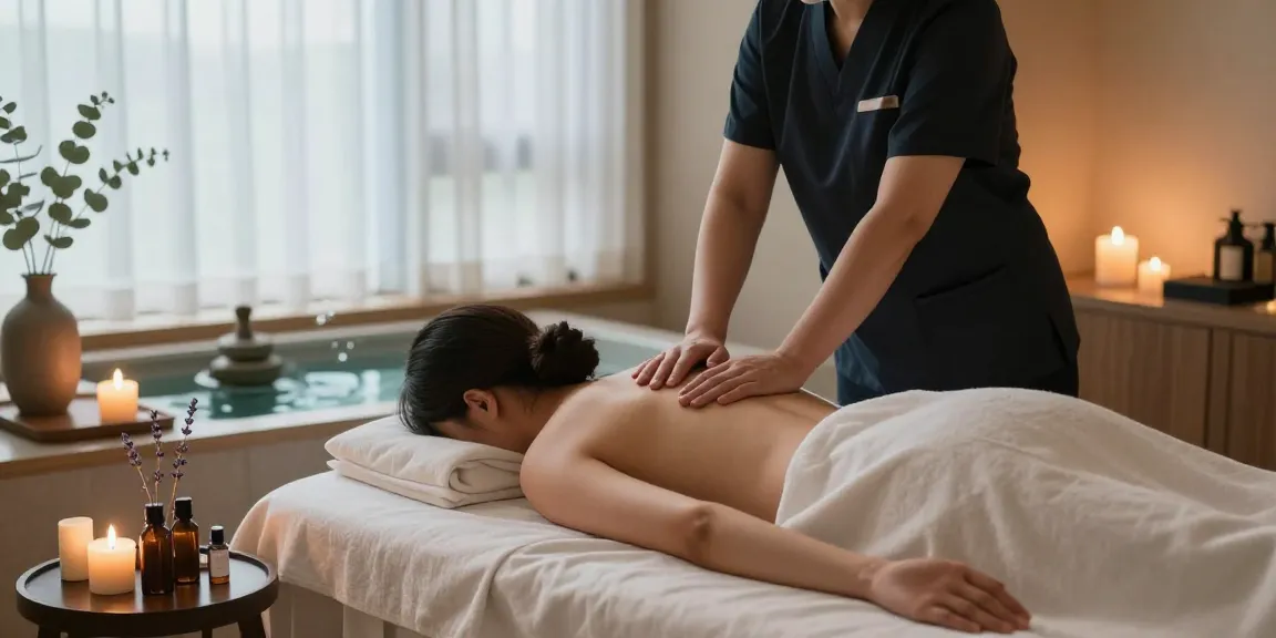 Seoul 출장 마사지 in a tranquil spa environment showcasing relaxation and wellness.