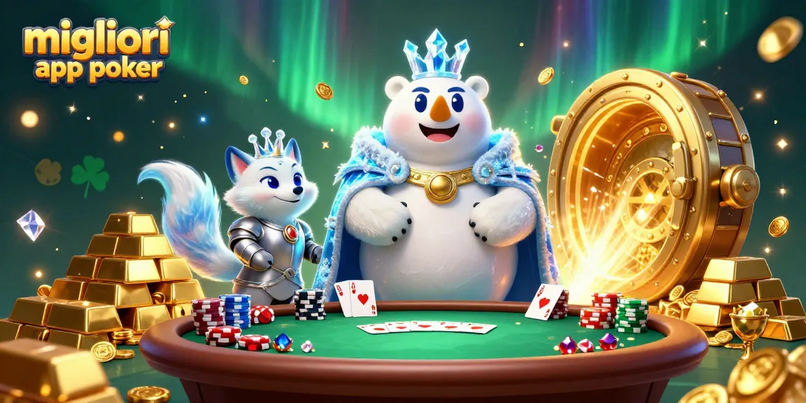 Scopri le migliori app poker mentre giochi con una straordinaria scena di poker.