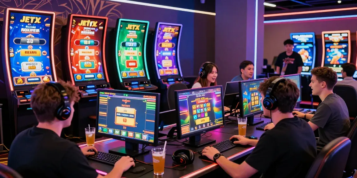 Excited players enjoying Aviator crash game in an online casino environment