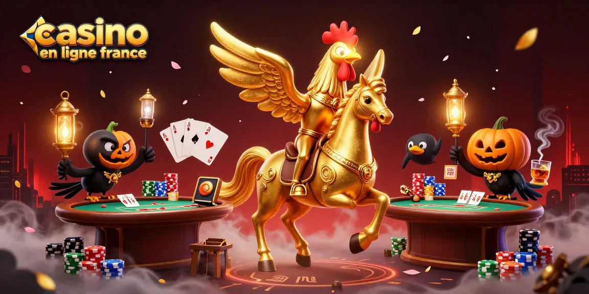 Jouez au casino en ligne en France avec cette scène captivante, pleine de détails et d'énergie.