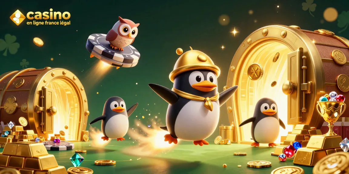 Découvrez les trésors du casino en ligne légal en France avec un pingouin doré !