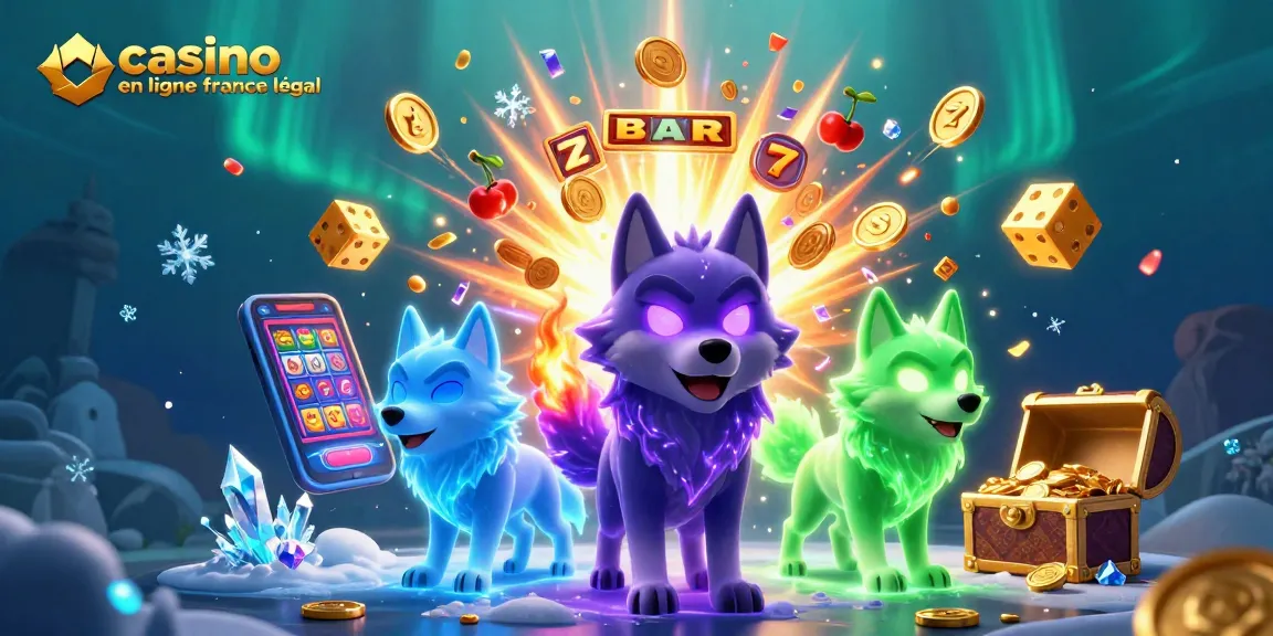 Jouez aux jeux de casino en ligne en France légalement avec cette illustration dynamique.