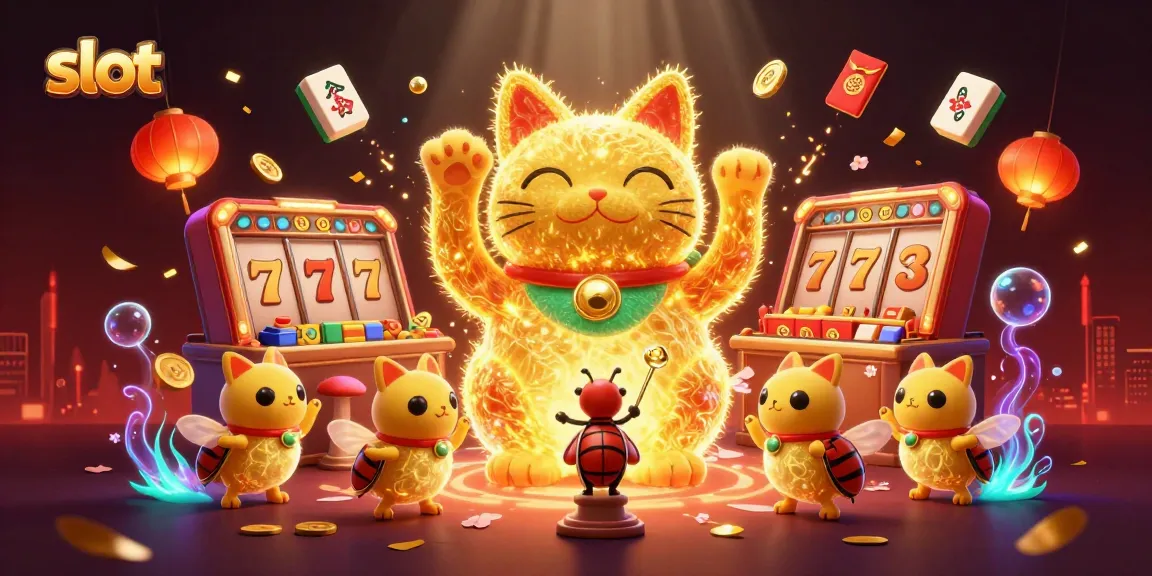 Slot menyajikan permainan menarik dengan simbol keberuntungan yang menawan dan suasana kasino yang penuh warna.