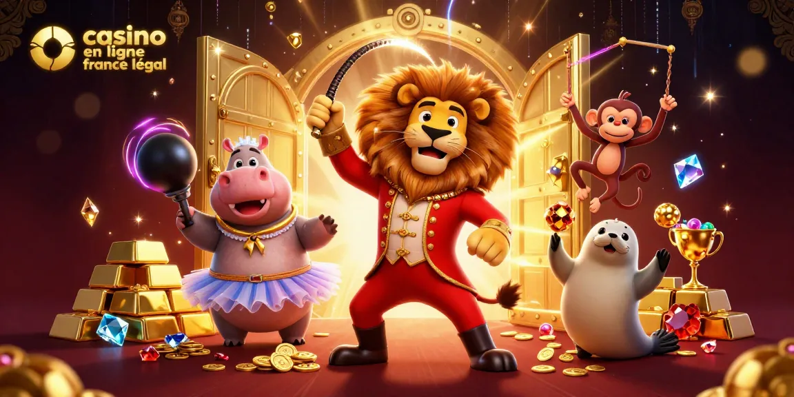 Atteignez des jackpots dans un casino en ligne légal en France avec des personnages de cirque interactifs.