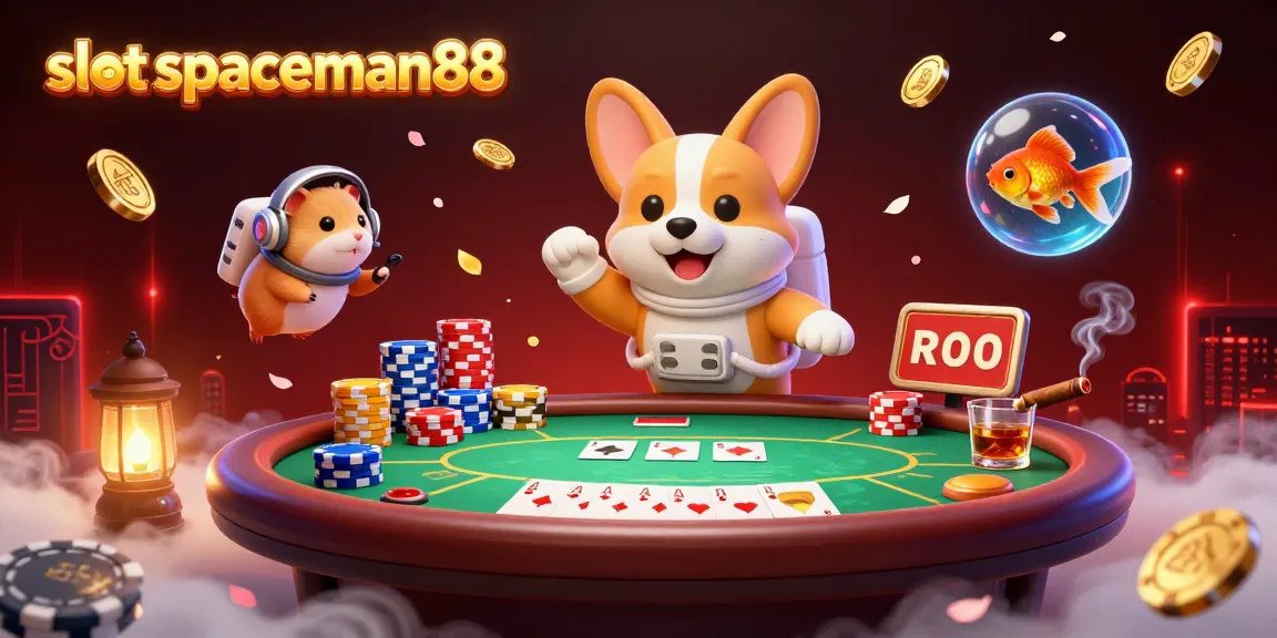 Experience thrilling gameplay with slot spaceman88 in a vibrant space-themed casino illustration.