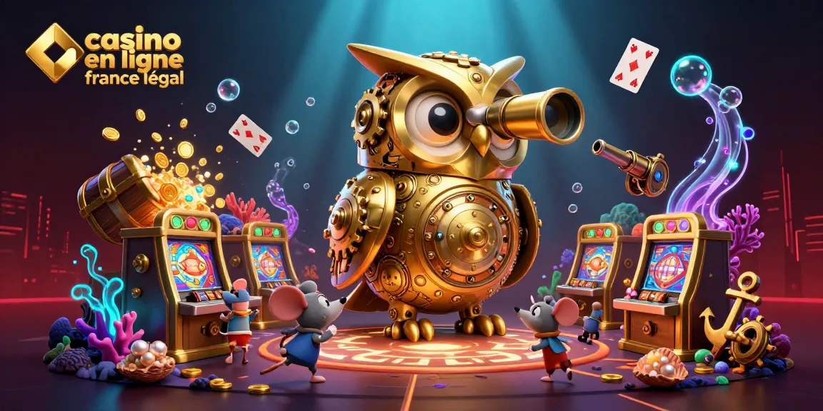 Plongez dans l'univers du casino en ligne France légal avec cette illustration captivante.