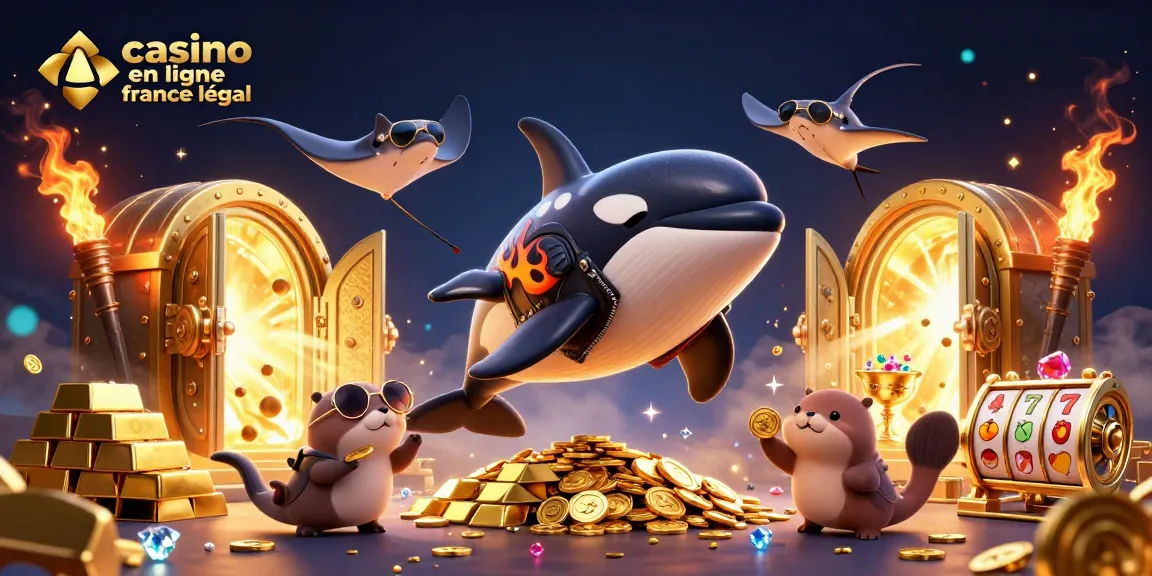 jouez au casino en ligne france légal avec des créatures marines détendues et des trésors brillants