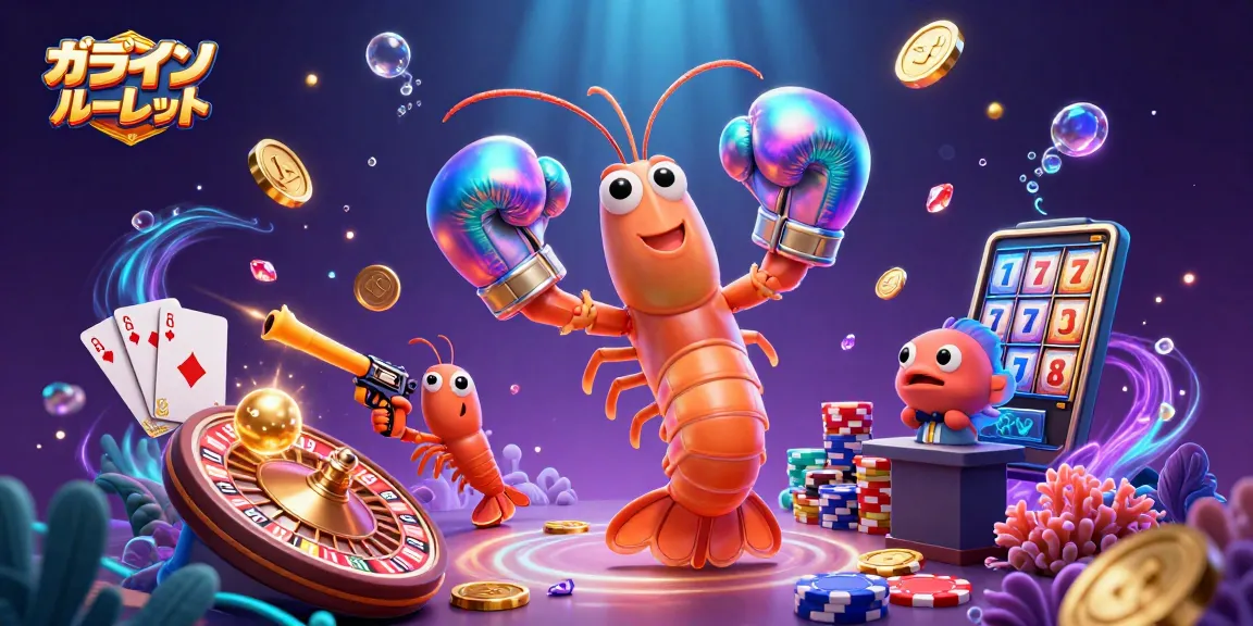 オンラインカジノルーレットでスリリングなルーレットゲームを体験するカラフルな海の仲間たち