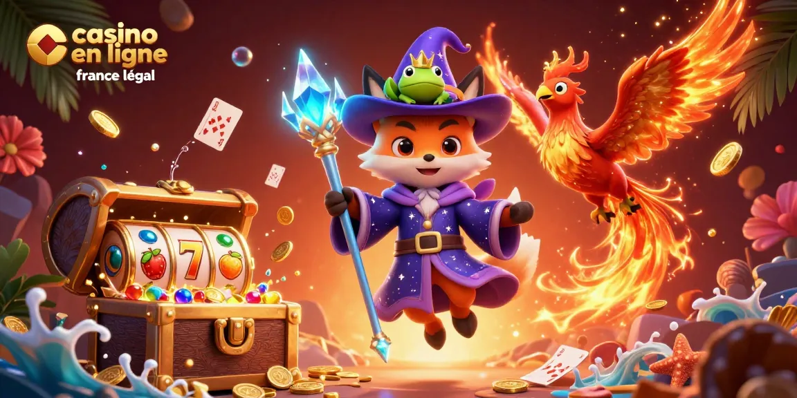 Gagnez au casino en ligne légal en France avec des symboles de jackpots et des pièces d'or !