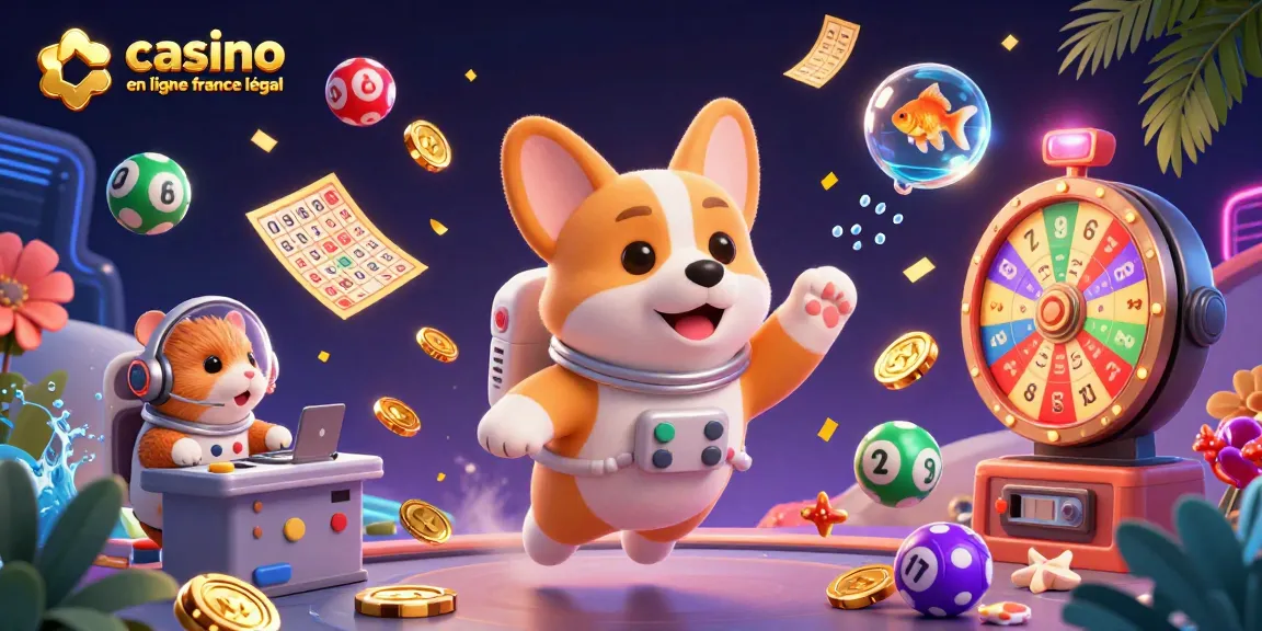 Découvrez le jeu dans un casino en ligne France légal avec un corgi et une ambiance spatiale.