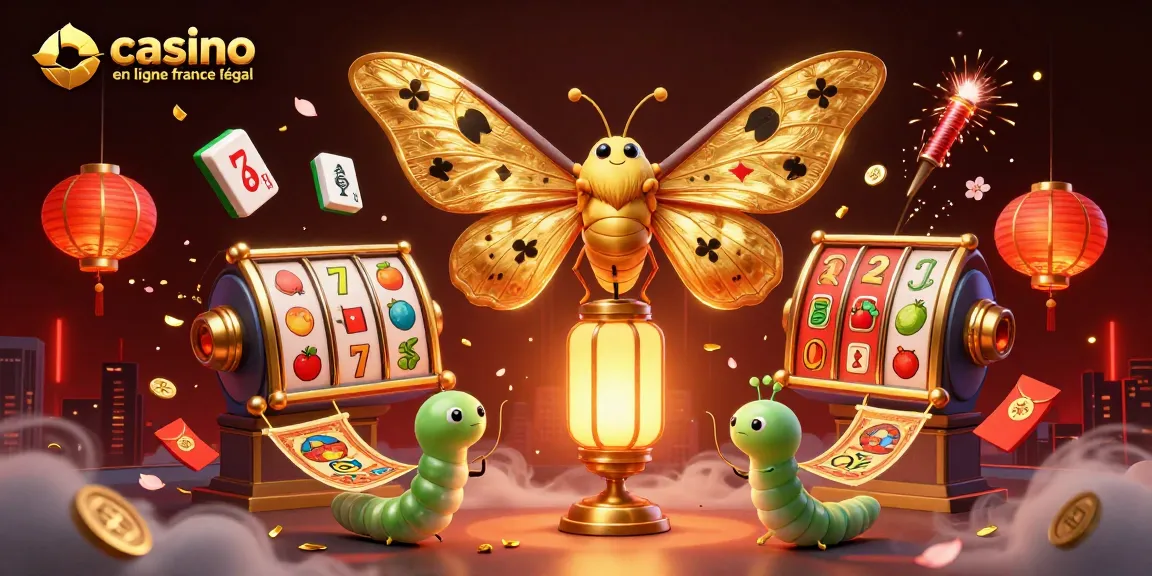 Ce montage captivant met en avant le casino en ligne France légal avec des éléments de jeux colorés.