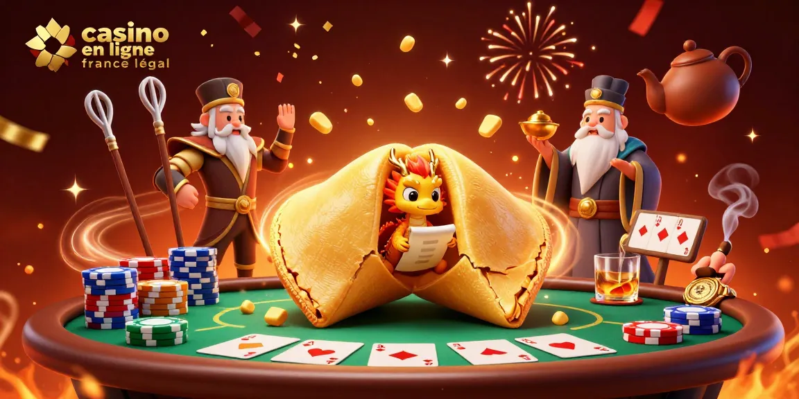 Profitez d'une illustration vibrante sur le thème du casino en ligne France légal, avec éléments de poker.